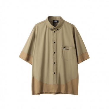 발렌시아가 남성 카멜 폴로 반팔티 - Mens Camel Tshirts 