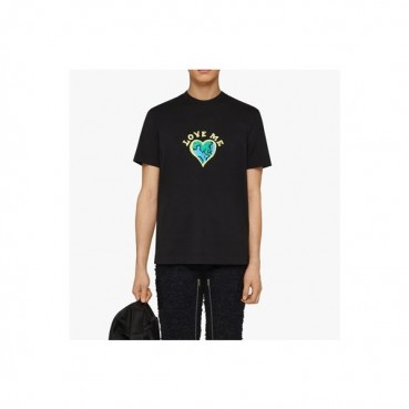 지방시 남성 크루넥 블랙 반팔티 - Mens Black Tshirts 