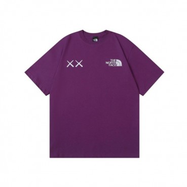 노스페이스 남성 퍼플 크루넥 반팔티 - The North Face Mens Purple Tshirts 