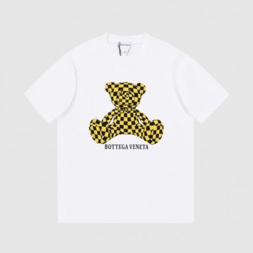보테가 남/녀 크루넥 화이트 반팔티 - Unisex White Tshirts 