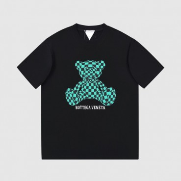 보테가 남/녀 크루넥 블랙 반팔티 - Unisex Black Tshirts 