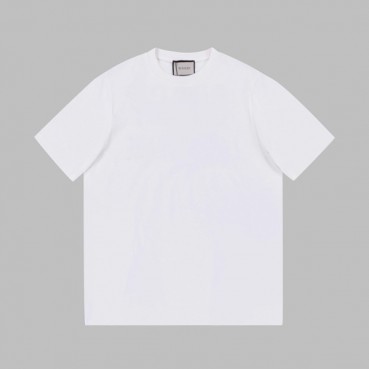 구찌 남성 크루넥 화이트 반팔티 - Mens White Tshirts 