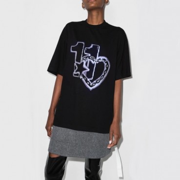 웰던 여성 블랙 크루넥 반팔티 - Womens Black Tshirts 