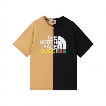 구찌 남성 크루넥 카멜 반팔티 - Mens Camel Tshirts 