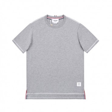 톰브라운 남성 그레이 크루넥 반팔티 - Mens Gray Tshirts 