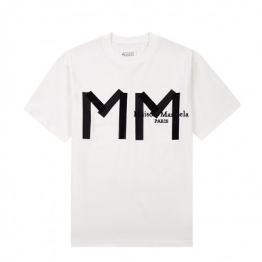 메종마르지엘라 남/녀 크루넥 화이트 반팔티 - Unisex White Tshirts 
