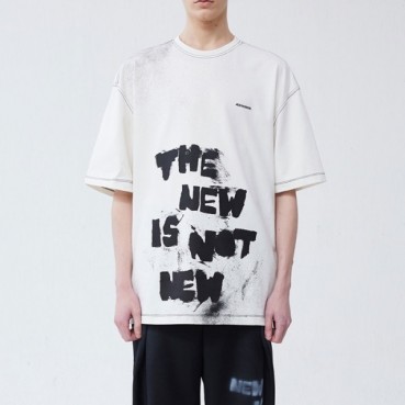 ADER 남/녀 모던 화이트 반팔티 - Unisex White Tshirts 