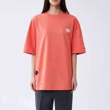 ADER 남/녀 모던 오렌지 반팔티 - Unisex Orange Tshirts 