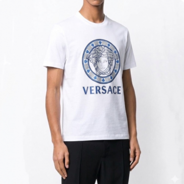 베르사체 남성 화이트 크루넥 반팔티 - Mens White Tshirts 