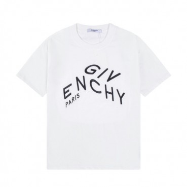 지방시 남성 크루넥 화이트 반팔티 - Mens White Tshirts 