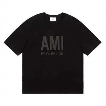아미 남성 크루넥 블랙 반팔티 - Mens Black Tshirts 