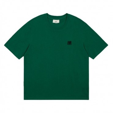 아미 남성 크루넥 그린 반팔티 - Mens Green Tshirts 