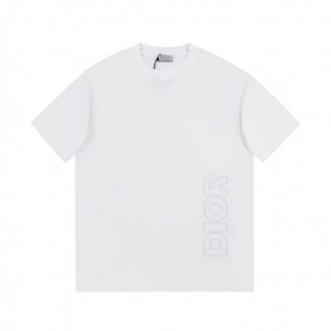 디올 남성 크루넥 화이트 반팔티 - Mens White Tshirts 