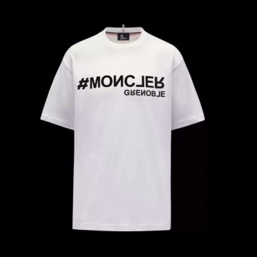 몽클레어 남성 화이트 크루넥 반팔티 - Mens White Tshirts 