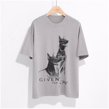지방시 남성 크루넥 그레이 반팔티 - Mens Gray Tshirts 