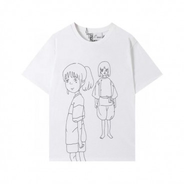 로에베 남성 이니셜 화이트 반팔티 - Mens White Tshirts 