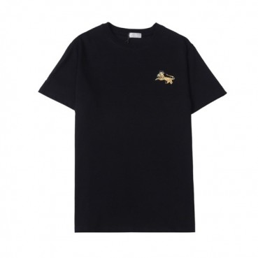 디올 남성 크루넥 블랙 반팔티 - Mens Black Tshirts 