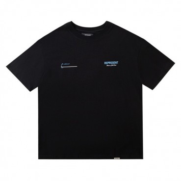 리프리젠트 남성 블랙 크루넥 반팔티 - Mens Black Tshirts 