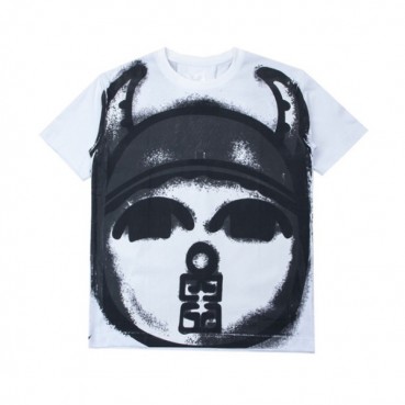 지방시 남성 크루넥 화이트 반팔티 - Mens White Tshirts 