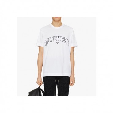 지방시 남성 크루넥 화이트 반팔티 - Mens White Tshirts 