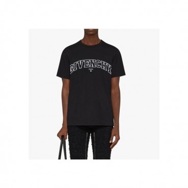 지방시 남성 크루넥 블랙 반팔티 - Mens Black Tshirts 