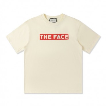 구찌 남성 크루넥 아이보리 반팔티 - Mens Iwory Tshirts 