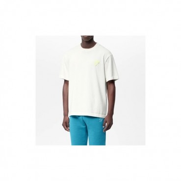 루이비통 남성 화이트 크루넥 반팔티 - Mens White Tshirts 
