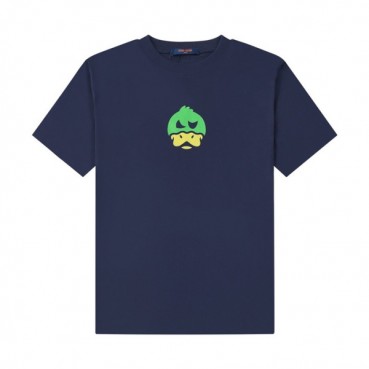 루이비통 남성 네이비 크루넥 반팔티 - Mens Navy Tshirts 