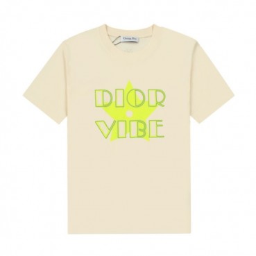 디올 남성 크루넥 아이보리 반팔티 - Mens Ivory Tshirts 