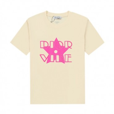 디올 남성 크루넥 아이보리 반팔티 - Mens Ivory Tshirts 