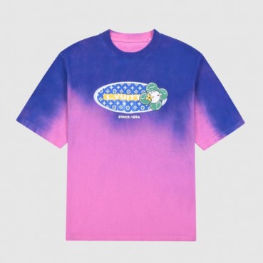 루이비통 남성 블루 크루넥 반팔티 - Mens Blue Tshirts 