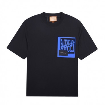 구찌 남성 크루넥 블랙 반팔티 - Mens Black Tshirts 