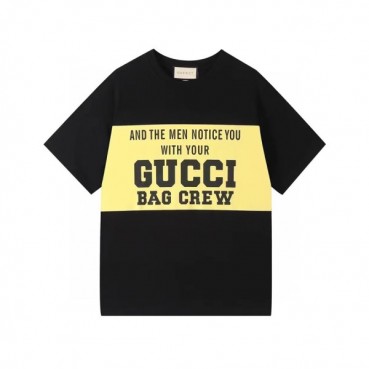 구찌 남성 크루넥 블랙 반팔티 - Mens Black Tshirts 