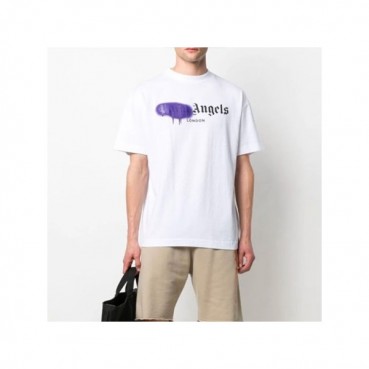 팜 엔젤스 남자 크루넥 화이트 반팔티 - Mens White Tshirts 