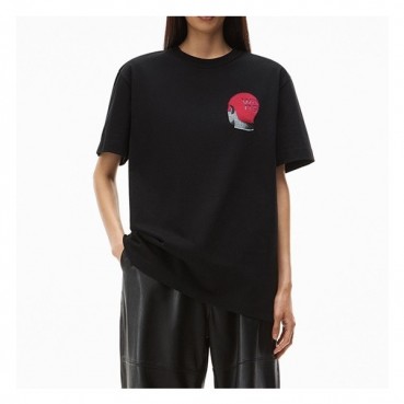 알렉산더왕 남성 트렌디 블랙 반팔티 - Mens Black Tshirts 
