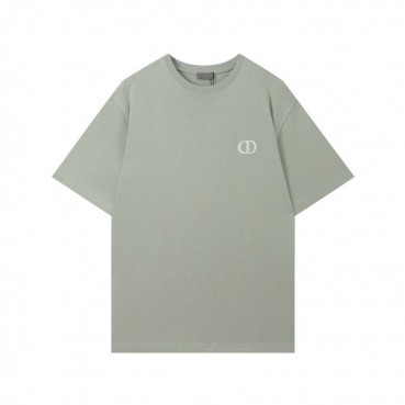 디올 남성 크루넥 민트 반팔티 - Mens Mint Tshirts 