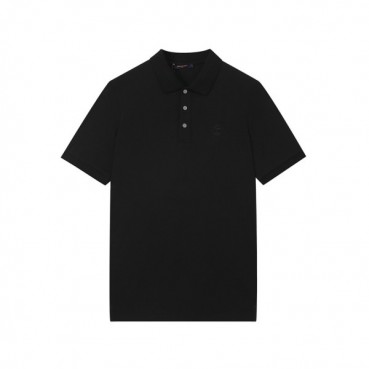 루이비통 남성 블랙 폴로 반팔티 - Mens Black Tshirts 