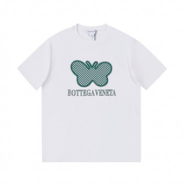 보테가 남성 크루넥 화이트 반팔티 - Mens White Tshirts 