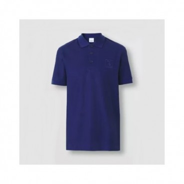 버버리 남성 클래식 블루 폴로 반팔티 - Mens Blue Tshirts 