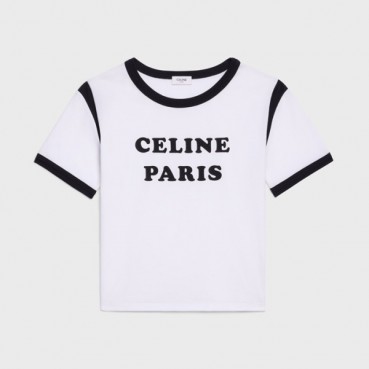 셀린느 여성 화이트 반팔티 - Celine Womens White Tshirts 