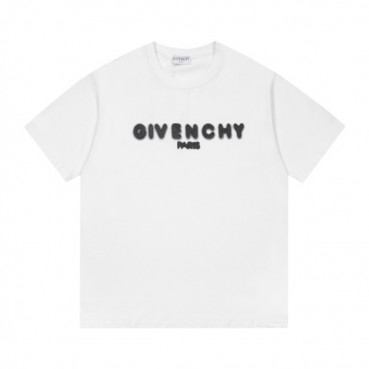 지방시 남성 크루넥 화이트 반팔티 - Mens White Tshirts 