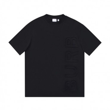 버버리 남성 크루넥 블랙 반팔티 - Mens Black Tshirts 