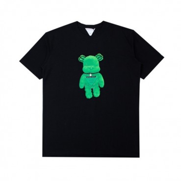 보테가 남성 크루넥 블랙 반팔티 - Mens Black Tshirts 