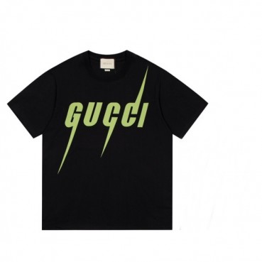 구찌 남성 크루넥 블랙 반팔티 - Mens Black Tshirts 