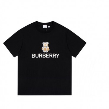 버버리 남성 크루넥 블랙 반팔티 - Burberry Mens Black Tshirts 