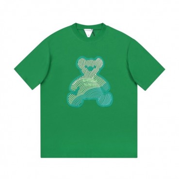 보테가 남성 크루넥 그린 반팔티 - Mens Green Tshirts 