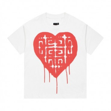 지방시 남성 크루넥 화이트 반팔티 - Mens White Tshirts 
