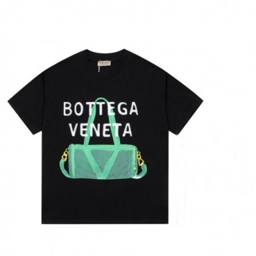보테가 남성 크루넥 블랙 반팔티 - Mens Black Tshirts 