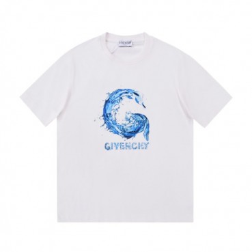 지방시 남성 크루넥 화이트 반팔티 - Mens White Tshirts 