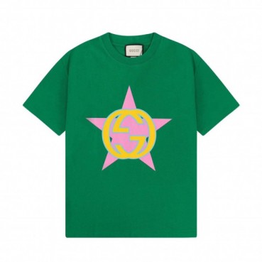 구찌 남성 크루넥 그린 반팔티 - Mens Green Tshirts 